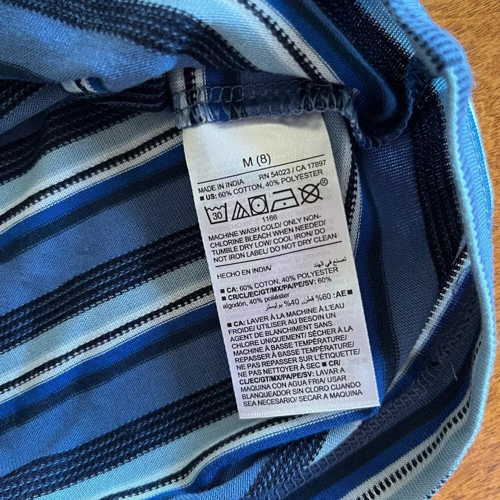 Old Navy striped pocket tees M 8 NWT